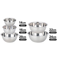 Stainless Steel Mixing Bowl Kit Multipurpose Soup Basin 5 Sizes Space Saving Nesting Bowls Set Kit