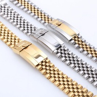 Suitable for rolex Watch Strap Log-Shaped Steel Band Men's Bracelet rolex116233Solid Stainless Steel 20 21mm Cash on Delivery