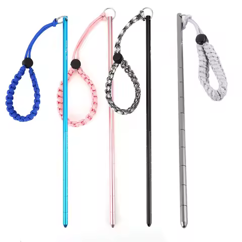 Aluminum Alloy Diving Stick Portable Diving Pointer Rod With Lanyard Diving Equipment