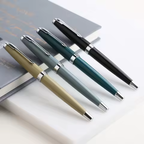 MAJOHN 80s Vintage Classical Fountain Pen Fine 0.5mm Nib Ink Writing Gift Pens School Office Busines