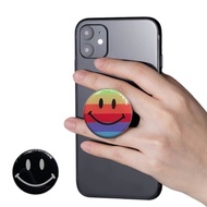 For OPPO A95 4G Reno 6Z 6 5 5G 4G 4 3 A16K A16 A15 A15S A94 A74 A54 A93 A73 A53 Mobile Phone and iPad Cute Rainbow Smile Phone Holder Lovely Lazy Phone Stand Finger Phone Grip