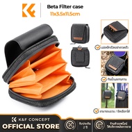K&F CONCEPT Camera Lens Filter Pouch Case Filter Set Storage Bag For 4-Pocket Filters Carry Case Wat