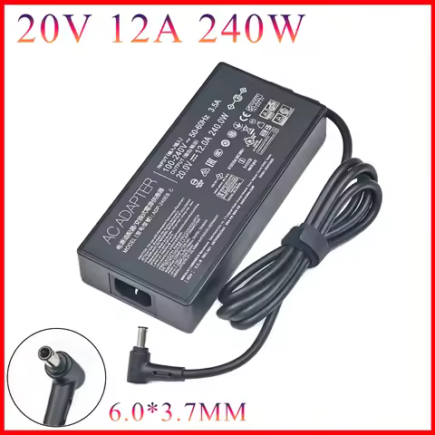 New 20V 12A 240W AC Adapter Laptop Charger For ASUS ROG 15 GX550LXS RTX2080 Power Supply ADP-240EB B