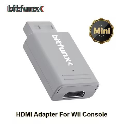 BitFunx Ypbpr to HDMI Converter For Nintendo Wii NTSC PAL Retro Game Console Mini HDMI Adapter Plug 
