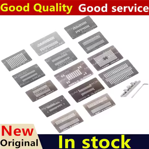 15pcs/lot Full Set BGA Reballing Stencil Dedicate Kit For DDR DDR1 DDR2 DDR2-2 DDR2-3 DDR2-4 DDR3 DD