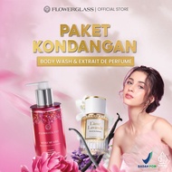 Perfume Promo | Flowerglass La Vie En Rose Body Wash Wedding Package + Noir de Rose Perfume | Long-l