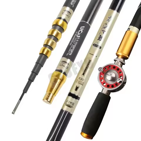 4.5M/5.4M/6.3M/7.2M/8.0M Adjust Position Super Light long Hard Carbon Fiber Hand Fishing Rod Telesco