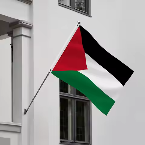 National flag Polyester Vertical Large Yard Flag Palestine 150x90cm Hanging High Quality Gaza Banner