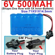 Ni-cd rechargeable battery 6V 500 700mAh