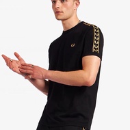 Fred Perry 2024 new wheat ear fashion casual round neck mens T-shirt short sleeved
