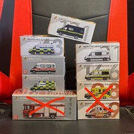 全新Tiny微影絕版 展會限定 消防處 消防車 救護車 警車 聖約翰 St.John 民安隊 漁農自然護理署