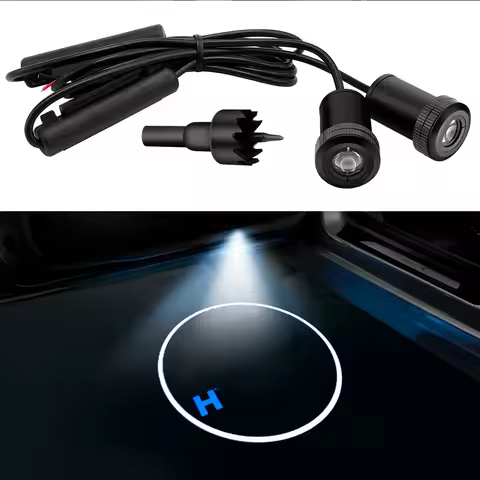 LED Door Light Shadow Courtesy Light For Hyundai Tucson Solaris Kona Creta Sonta i40 i30 I10 ix35 ix