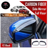 🔥SG SELLER🔥 Honda Jazz/Fit GK GK3 GK5 Shuttle Side Mirror Visor Carbon Fiber Design Anti Sun Glare R