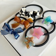 Bolin Accessories Shop Genuine Korean CREATION FRANCE Acetate Bow Star Hair Tie Resin