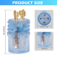 AQQHSAIN NEMA L14-20P to L14-30R Generator Adapter 4 Prong Twist Locking 20 Amp Male Plug to 30 Amp 