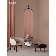H-Y/ BH0DMirror Full-Length Mirror Hook Oval Full-Length Mirror with FrameinsWall-Hanging Mirror Floor Mirror Wall-Mount