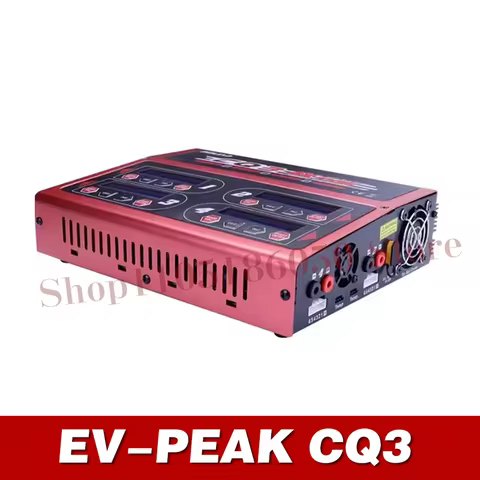EV-Peak CQ3 100W 4 Channel 6s Lithium Battery Balance Charger Discharger with Digital LCD Screen Cha