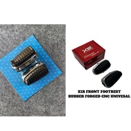 UNIVESAL X1R FRONT FOOT REST RUBBER FORGED CNC SET ORIGINAL VIETNAM FOOTREST LIPAT EX5 / WAVE / LC /