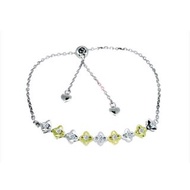 雙色K金鑽石手鍊 天然南非鑽石0.28克拉 黃K金&白K金 18K K750