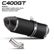 Motorcycle Exhaust Modification Stainless Steel Pipe Exhaust System For C400 C400X C400GT 2018 - 202