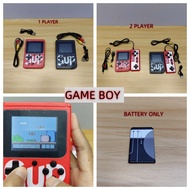 MINI GAME BOY 400in1 GAMING 1 / 2 PLAYER CAN CONNECT WITH TV RECHARGEABLE GIFT BOX PORTABLE TOYS / P