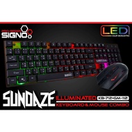 SIGNO Pro-Series KB-712+GM-112 SUNDAZE Illuminated Keyboard &amp; Mouse Combo