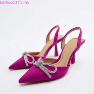 RAYA Heels 35-43 Size Pointed High Heels Large Bow Sexy Hollow