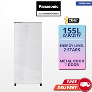 PANASONIC NR-AF166S 155L 1 DOOR REFRIGERATOR NR-AF166SSMY Single Door Fridge Energy Level 2 Stars Peti Sejuk 冰箱