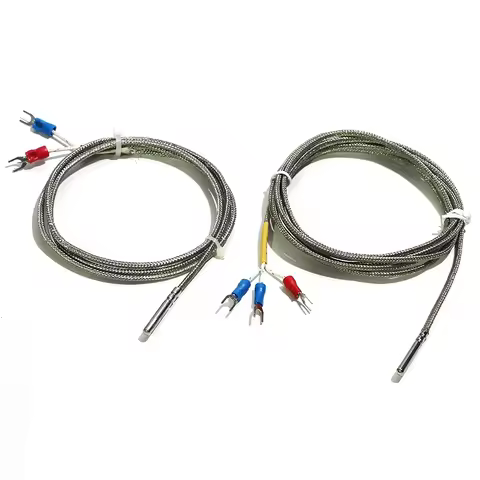 1PC Type K/PT100/PT1000 Temperature sensor with 4x30mm Probe High Temperature -50~450℃ with Metal Br