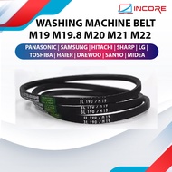 Top Quality Washing Machine M19 M19.8 M20 M21 M22 Rubber Belt Belting Mesin Basuh Sharp Panasonic To