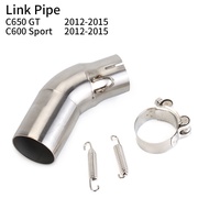 Slip On For BMW C600 C650 C650GT Motorcycle Exhaust Modified Middle Link Pipe Piping 51mm