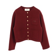 [มือสอง] เสื้อแจ็คเก็ตไม่มีปก Celine รุ่น 2V41E6700 ทำจากแคชเมียร์ สำหรับผู้หญิง สภาพ A