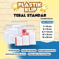 PLASTIC CLIP ZIPLOCK/ 7X10; 8x12; 8.7X13; 10X15; 11X20 12X20