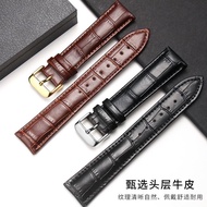 Suitable for Cartier Watch Strap Men Genuine Leather Strap Women Suitable for Tank Cartier Blue Ball
