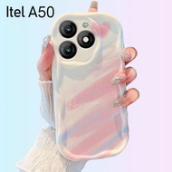 For Itel A50 phone case Itel A50 Shockproof Phone Case Fashion Gradient Wavy Edge Phone Case Soft TP