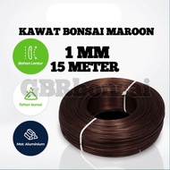 Bonsai Wire 1mm Maroon 15 Meters_brown bonsai wire