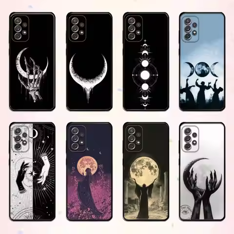 O-Occult Witchcraft Moon Gothic W-Witch Phone Case For Samsung S 25,24,23,22,30,21,10,9,Ultra,Plus,L