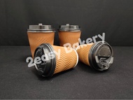 8oz / 12oz Ripple Wall Paper Cup / Paper Hot Cup With Lid / Cawan Kertas / Coffee Cup (20pcs±)