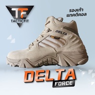 รองเท้าแทคติคอล Delta Force รองเท้ายุทธวิธี โมเดลงานไมโครไฟเบอร์ หุ้มข้อสั้น เหมาะสำหรับผู้ชายและผู้