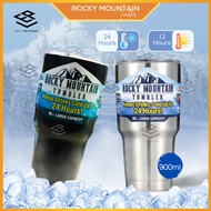 900ml Full sets HOT ITEM Rocky Mountain Tumbler 304 Stainless Steel Bottle Water Bottle With Straw Insulated Flask