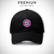 Bayern Munich Fc Logo Premium Cotton Munich Black Hat
