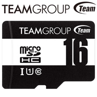 Team Group 16GB 80MB/s U1 microSDHC UHS-I C10 Memory Card (Including Transfer Card)