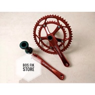 Litepro Plus Crankset 53-39T Red