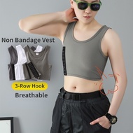 Janest Chest Binder Short Breathable Buckle Breast Binder Non Bandage Chest Binder Lesbian Tomboy Tr