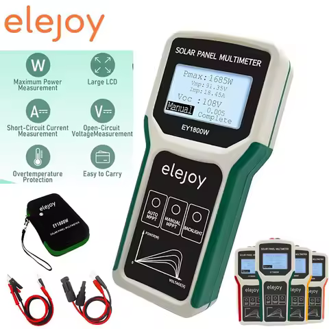 EY1800W Solar MPPT Photovoltaic Panel Tester Multimeter,(5~1800W,20~120V,0~60A),Smart MPPT Tools for