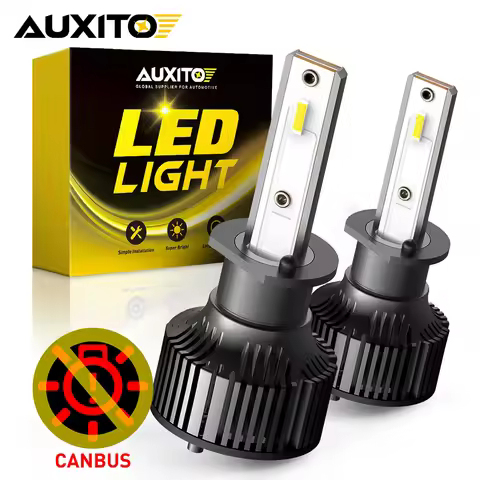 AUXITO 16000LM H1 Light Canbus Bulb Headlight H4 H7 H8 H11 9005 HB3 9006 HB4 Car Light With Fan for 