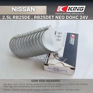 KING Bearing NISSAN RB25DE RB25DET Con Rod Bearings for Skyline GTT GTS R32 R33 R34 Stagea WNC34  La
