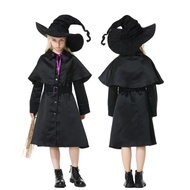 ใหม่ฮาโลวีนยาว Robe Magic Show Performance ตัวช่วยสร้างเครื่องแต่งกายชายแม่มด Boys Party Dress up Mo