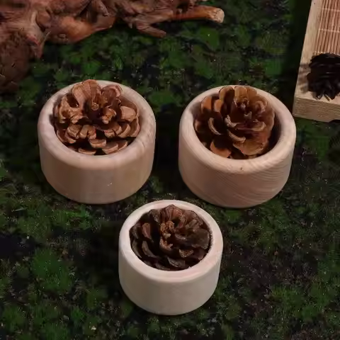 Creative Pine Cone Wood Essential Oil Diffuser Long-Lasting Floral Wooden Essential Oil Diffuser Hom