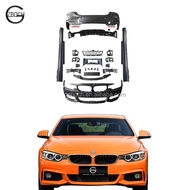 Bodykit For BMW 4 Series F32 F33 F36 facelift MT Front car bumper side skirt Rear car bumper M sport